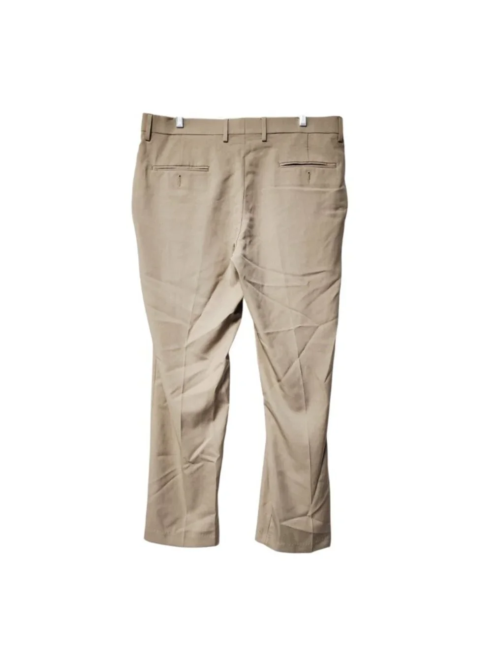 Haggar Mens Slim Fit Premium Comfort Khaki Dress Pants 38x30 Beige